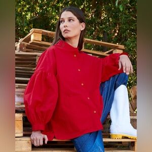 Alembika Lydia Hi-Lo Blouse Size Small